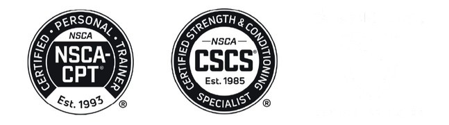 Loghi Certificazioni - NSCA-CPT - CSCS - Strong First